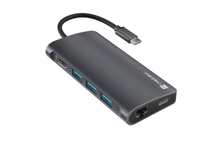 Multiport Adapter Fowler 2 V2 USB-C->HUB USB 3.0 3X, HDMI4K 
