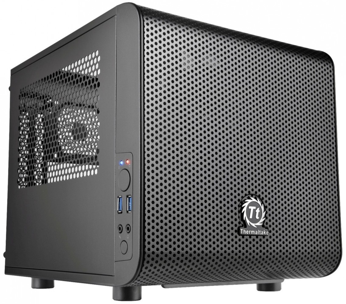 Core V1 MiniITX IS USB3.0 Window (1x200mm), czarna 