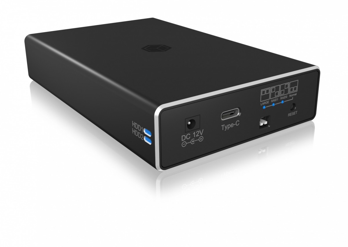 Obudowa IB-RD2253-C31 zew. Raid dla 2,5 SATA HDD na USB 3.2 Gen 2, RAID 0,1, SINGLE, LARGE 