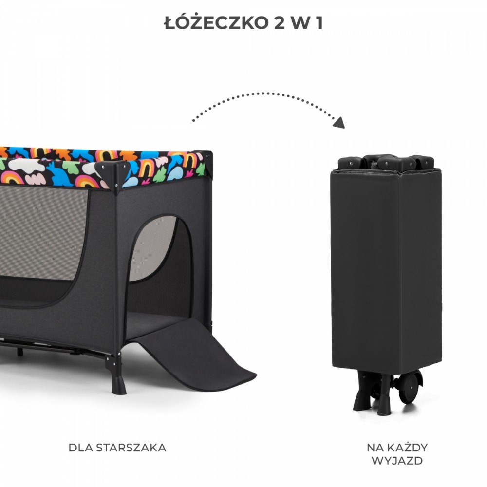 Łóżeczko turystyczne JOY 2 HAPPY SHAPES