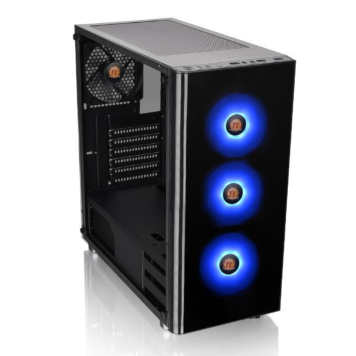 Obudowa V200 Szkło hartowane RGB Czarna 