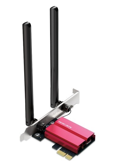 Karta sieciowa Mercusys MA86XE               AXE5400 Tri-Band Wi-Fi 6E Bluetooth PCI Express Adapter  