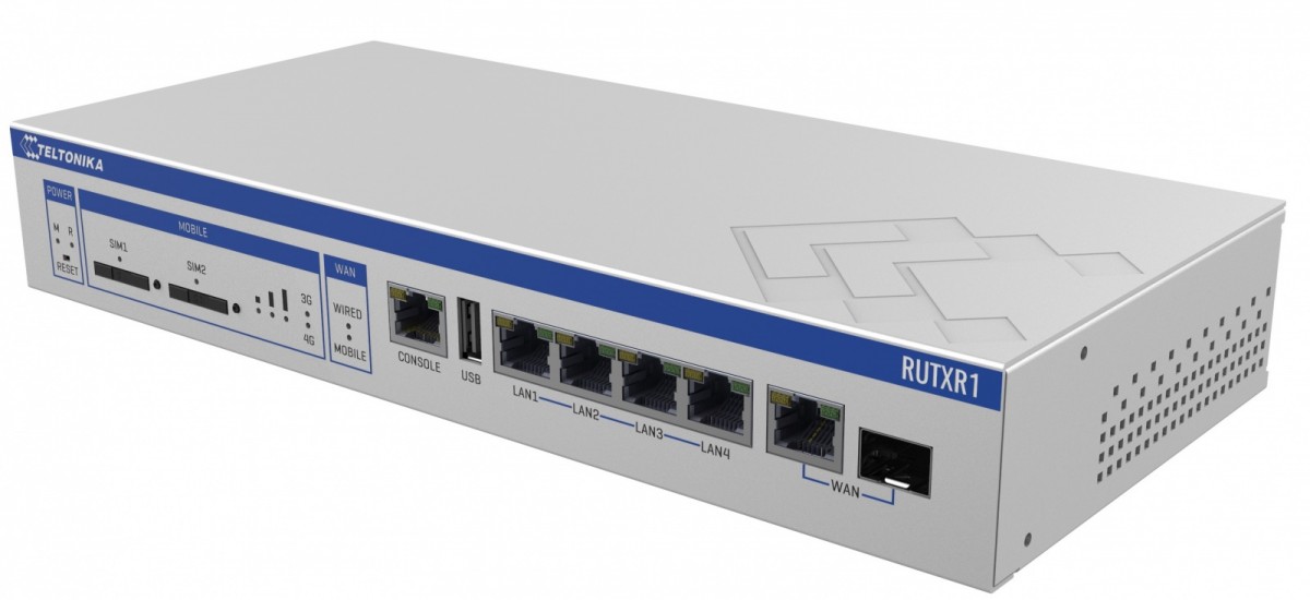 Router LTE RUTXR1 (Cat6), 5xGbE, WiFi, SFP 