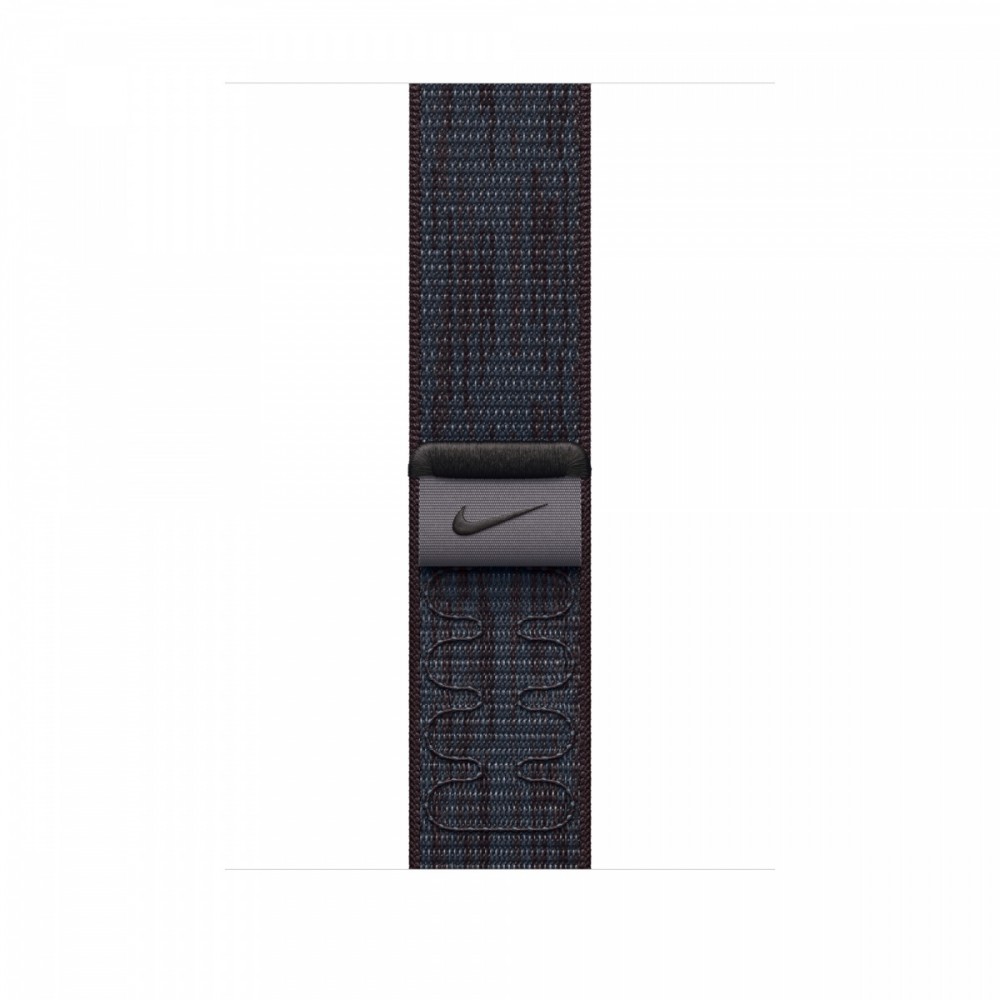 Opaska sportowa Nike w kolorze czarnym/niebieskim do koperty 46 mm