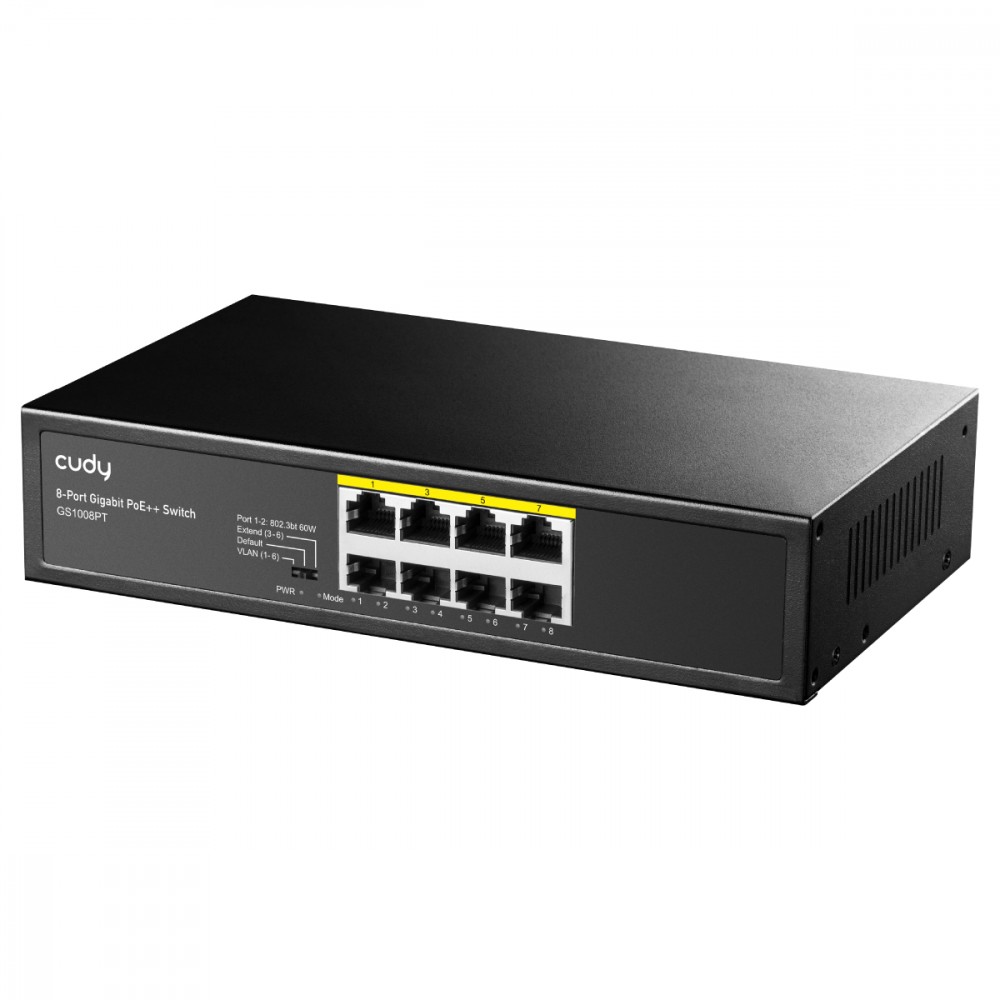 Przełącznik niezarządzalny GS1008PT Switch 8xGE PoE+ 120W 