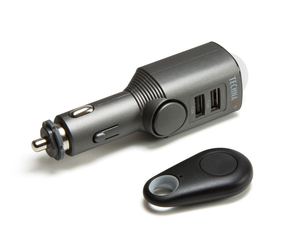 Alarm samochodowy z ładowarką USB 2 porty TX-100