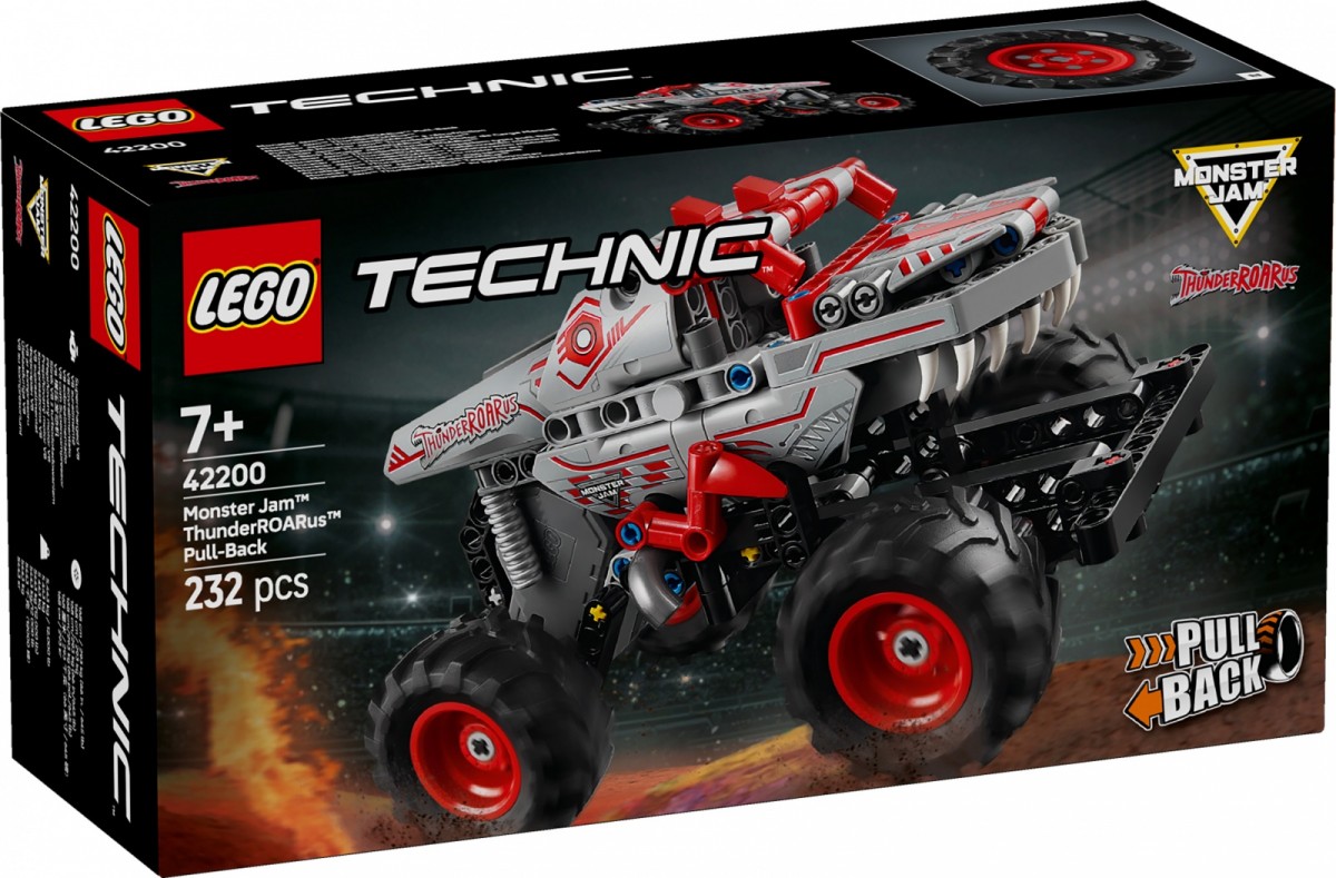 Klocki Technic 42200 Monster Jam ThunderROARus z napędem typu pull-back 