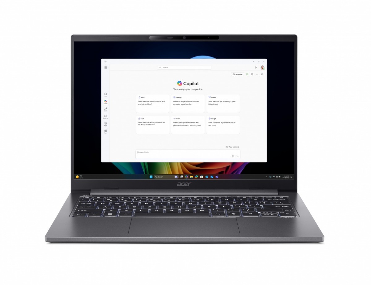 Laptop TravelMate X4 14 AI TMX414-51-TCO Ultra5 226V 32GB/512GB/14 cali/W11PRO, 3 Years On Site, Copilot+PC