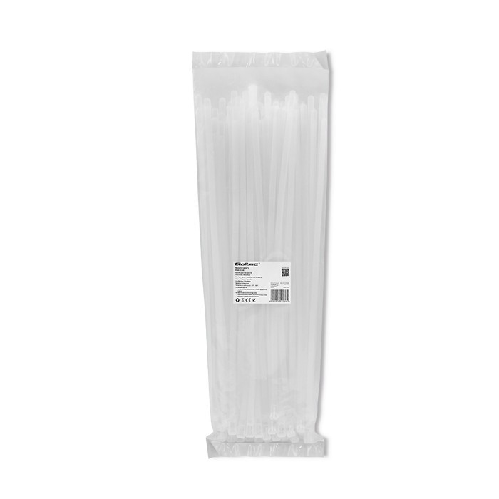 Opaski zaciskowe wielorazowe/trytytki | 7.2*400mm | Nylon UV |   Białe 