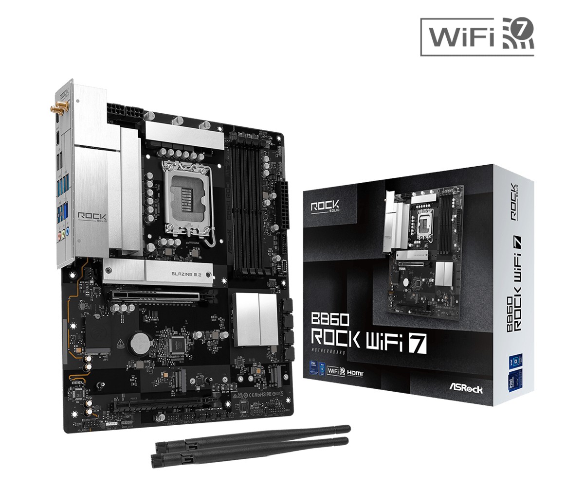 Płyta główna B860 ROCK WIFI 7 s1851 4DDR5 ATX 