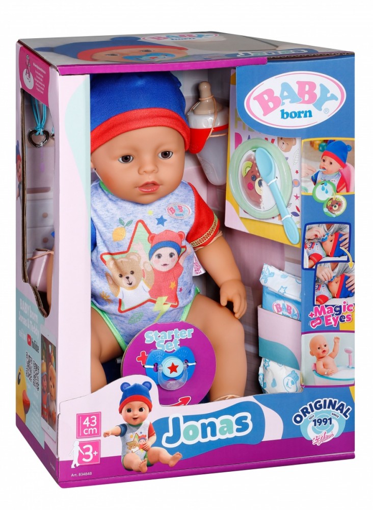 Lalka Baby Born Chłopiec Jonas 43cm 