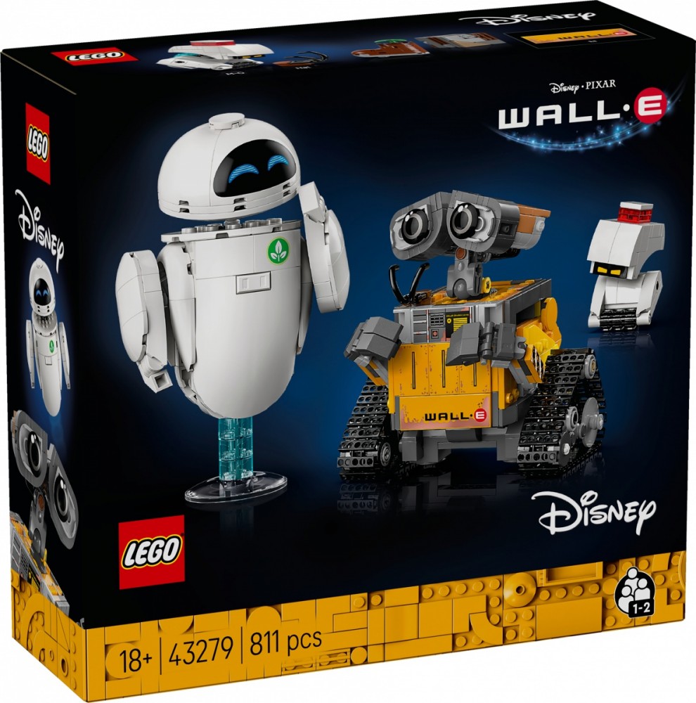 Klocki Disney Pixar 43279 Wall-e i Ewa 