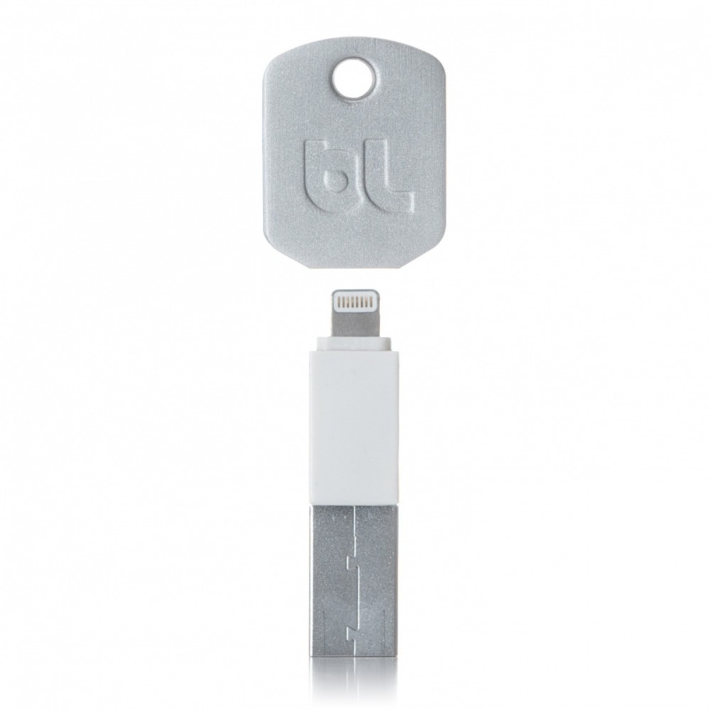 KII klucz ładowarka USB Lightning biała 