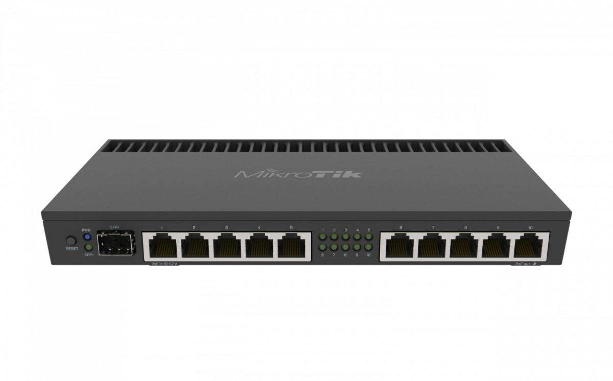 Router xDSL 10xGbE PoE  RB4011iGS+RM 