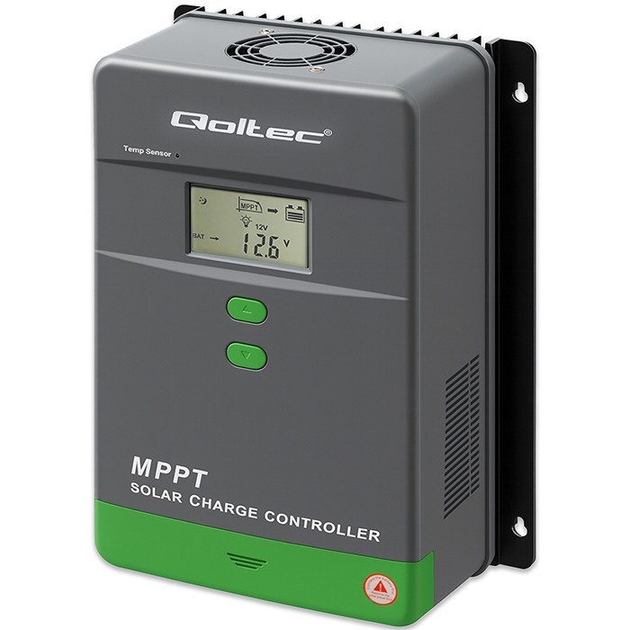 Solarny regulator ładowania MPPT z czujnikiem temperatury 50A |  12V/24V | LCD | Bluetooth | APP | GEL | LiFePO4 