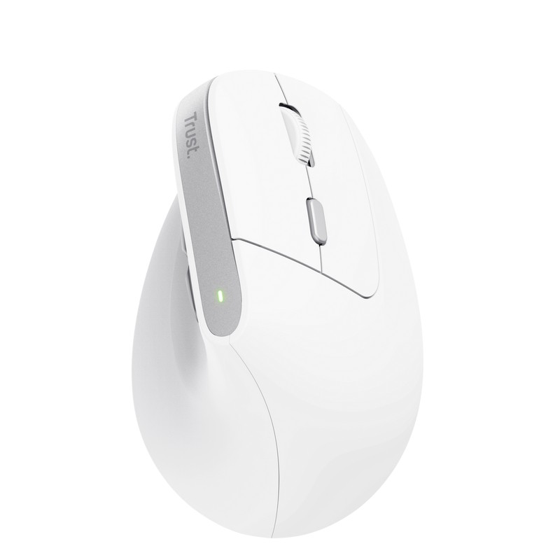 Mysz BAYO II ergonomiczna bezprzewodowa biała 