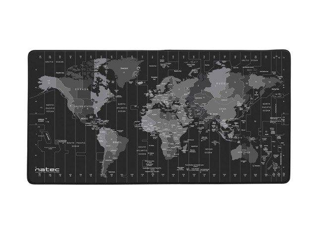 Podkładka pod mysz Time zone Map Maxi 800x400 