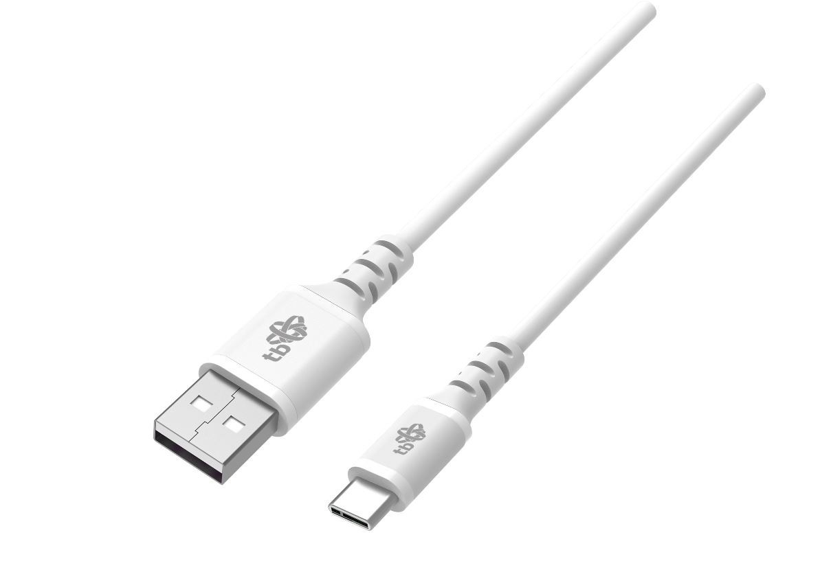 Kabel USB-USB C 2m silikonowy biały Quick Charge 