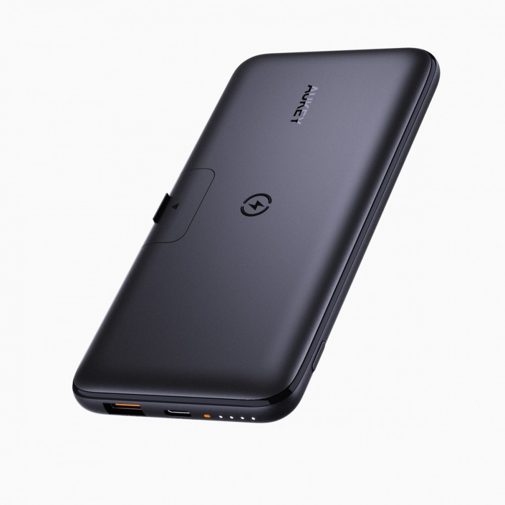 PB-WL02 Power Bank 10000mAh bezprzewodowe ładowanie Qi LED Power Delivery 3.0 Quick Charge 3.0 20W