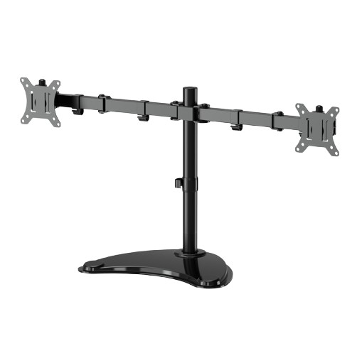 Stojak biurkowy na dwa monitory (regulowany), 13-32 cale, do 8 kg