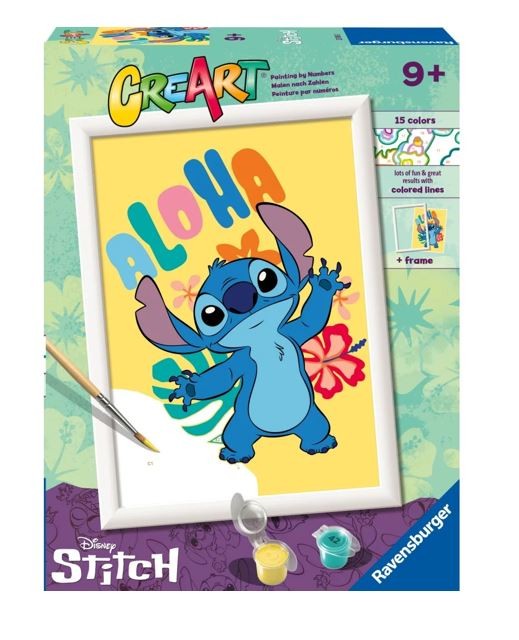 Obraz Malowanie po numerach CreArt dla dzieci Stitch 