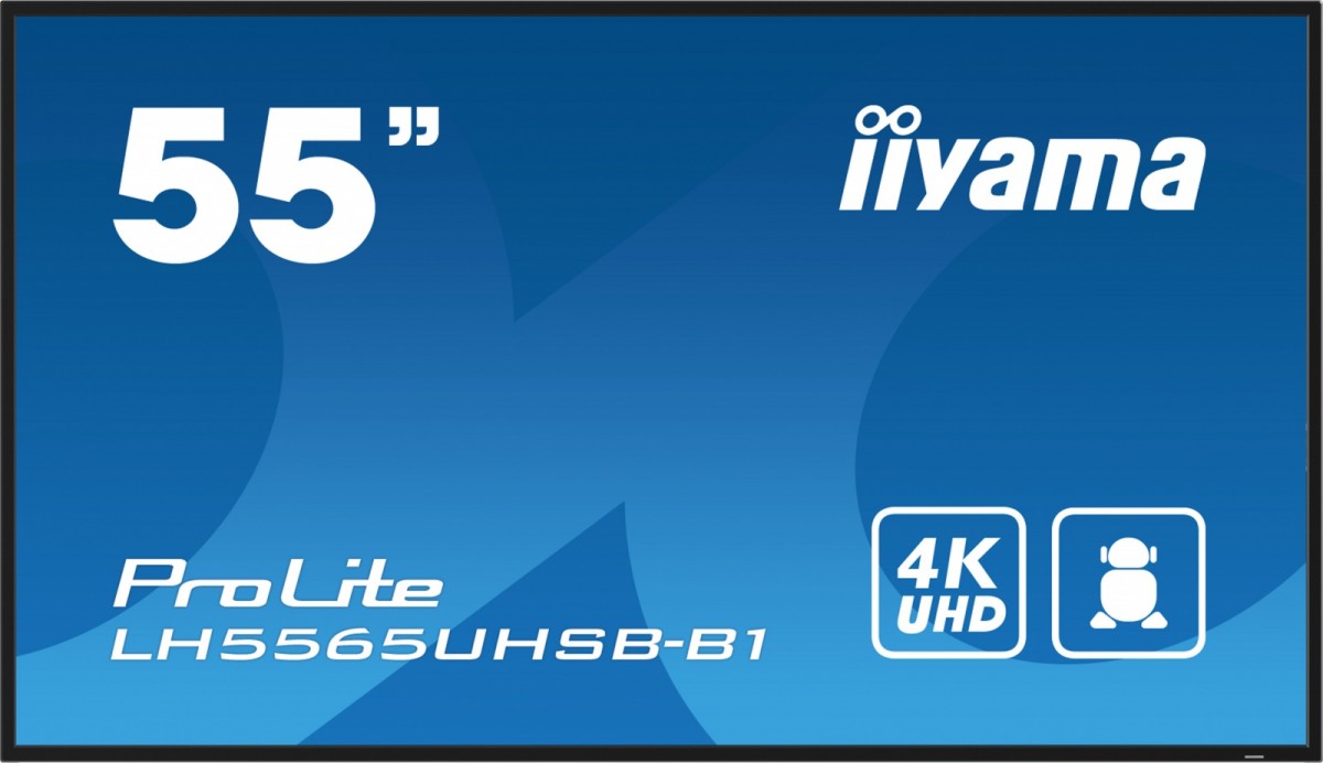 Monitor 55 cali LH5565UHSB-B1, 24/7, IPS, ANDROID 11, 4K, 800cd, iiSignage2, SDM, 2x HDMI, DP, 2x USB,2x 10W, RJ45, WiFi, 4/32GB, PION/POZIOM, 400x400(vesa)
