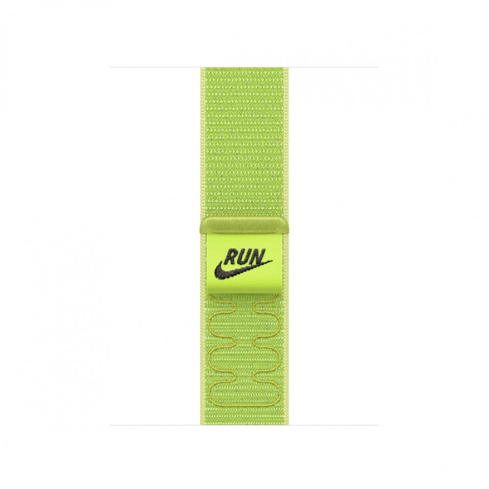 Opaska sportowa Nike w kolorze promiennym zielonożółtym do koperty 42 mm