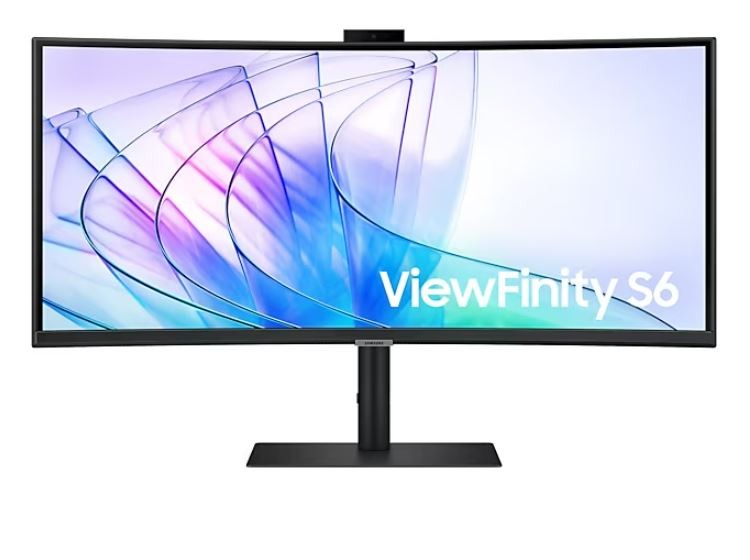 Monitor 34 cale ViewFinity S65VC VA 3440x1440 UWQHD 21:9 1xHDMI 1xDP 1xUSB-C 90W 2xUSB-A LAN 5ms HAS Webcam głośniki zakrzywiony 3YOS LS34C652VAUXEN