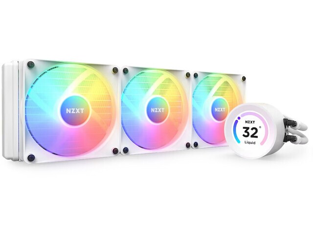 Chłodzenie wodne Kraken Elite 360 RGB LCD Białe 