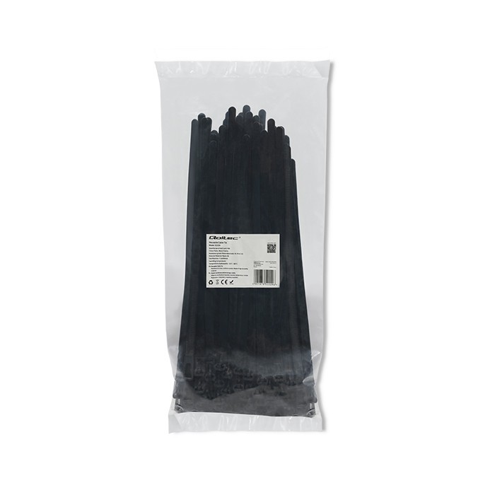 Opaski zaciskowe wielorazowe/trytytki | 7.2*250mm | Nylon UV |   Czarne 