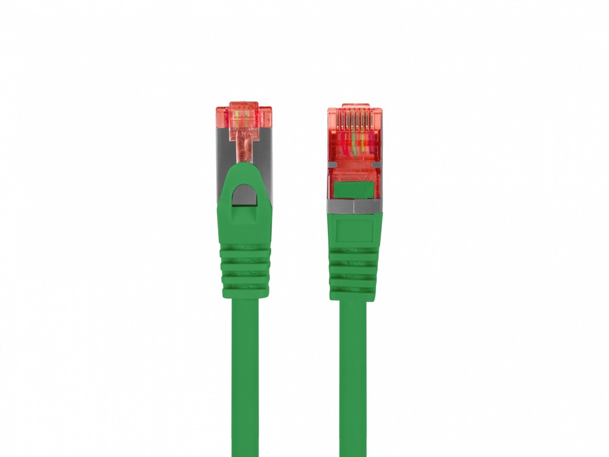 Patchcord kat.6 s/ftp lszh cu 0.25m zielony fluke passed 