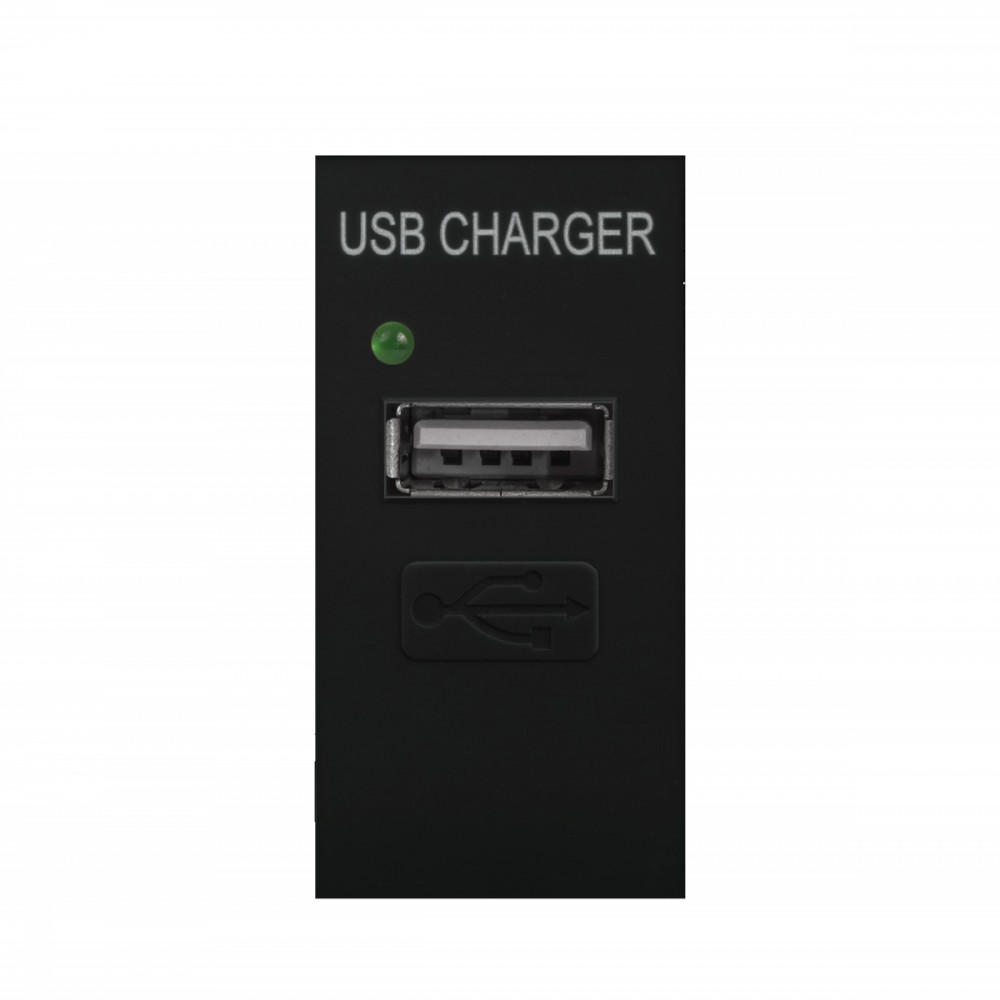Gniazdo USB z ładowarką pasuje do szklanych ramek MCE727B Czarne