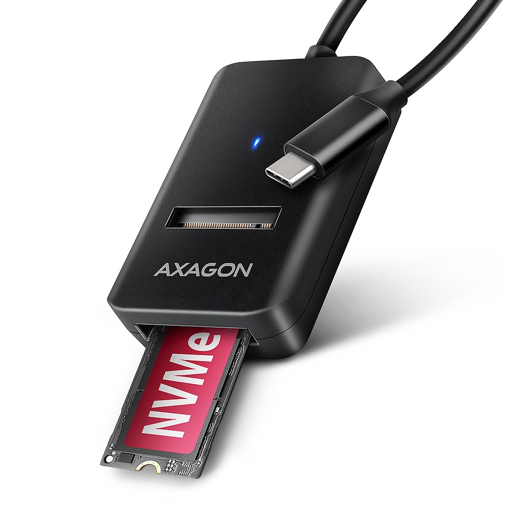 ADM2-CM Adapter USB3.2 Gen 2 M.2 NVMe/SATA SSD 10cm USB-C cable