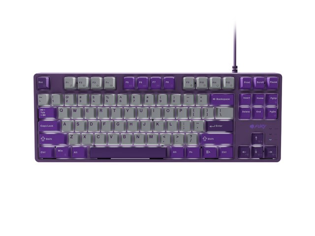 Klawiatura Fury Kanabo K2 US szaro-fioletowa mechaniczna 
