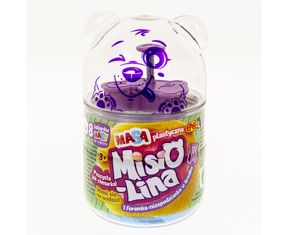 Masa plastyczna Misiolina 60g 1 foremka Niebieska