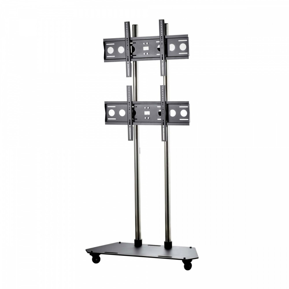 TR3 Wózek na dwa monitory mocowane jeden nad drugim 42-65 cali VESA 100×100 - 600×400 80 kg 353-2080 mm