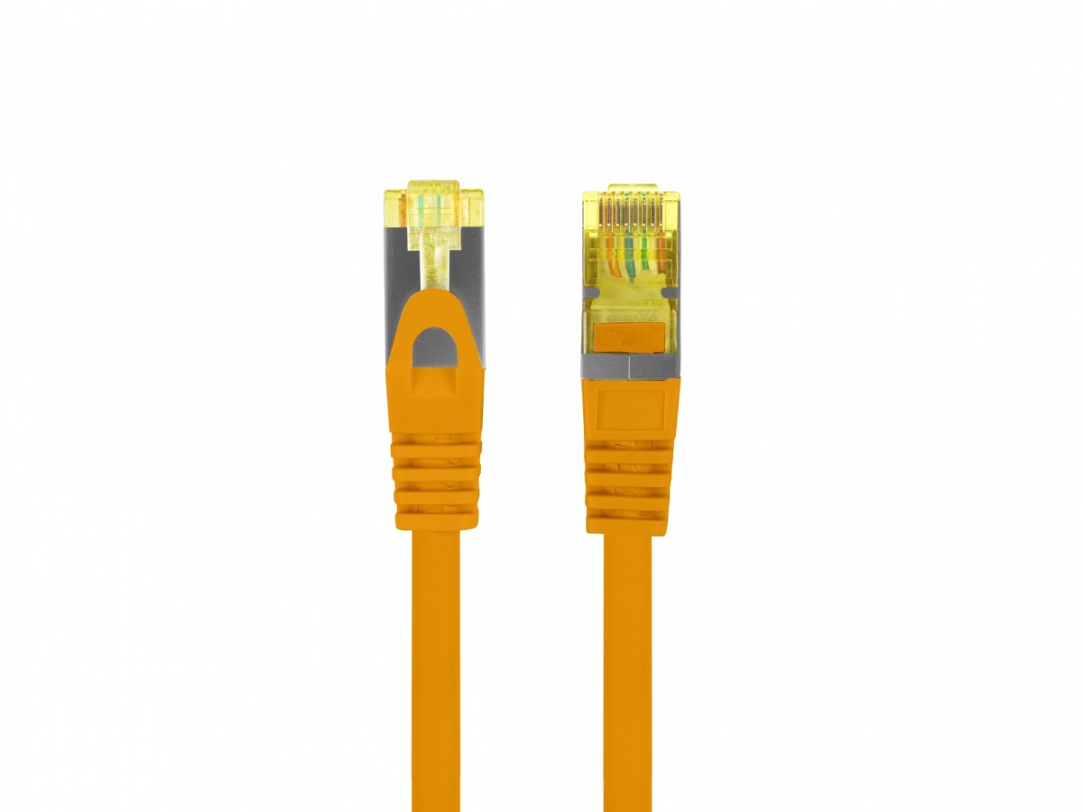 Patchcord kat.6a s/ftp lszh cu 0.25m pomarańczowy fluke passed 