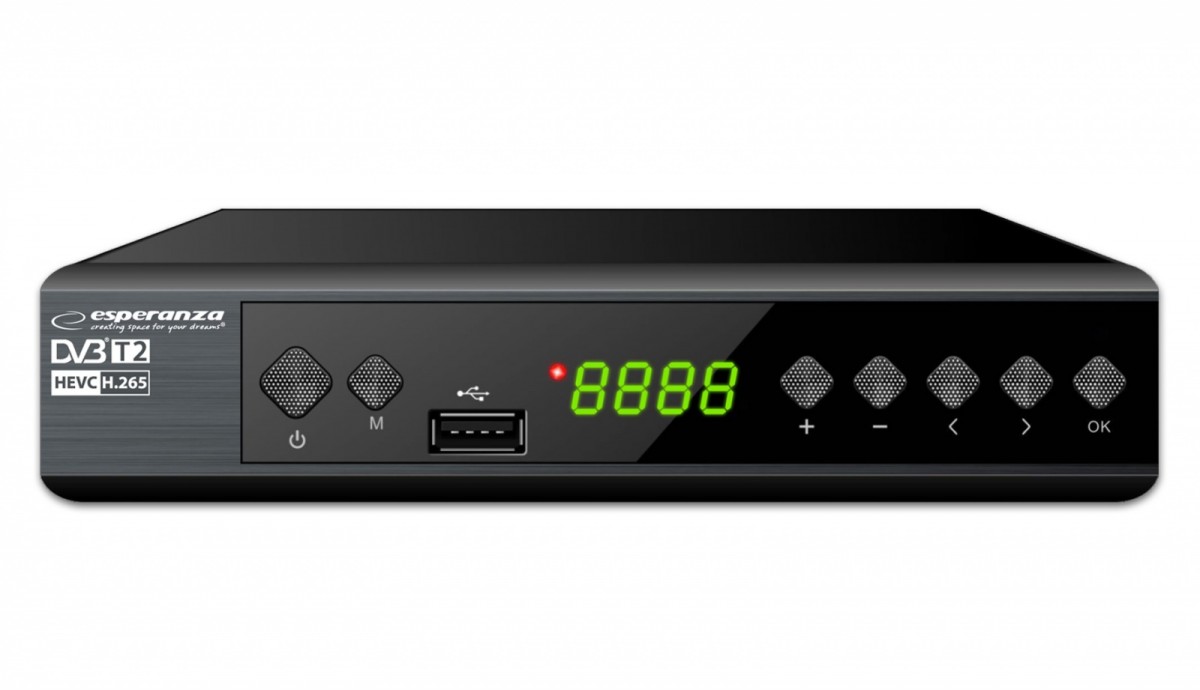 Tuner/dekoder cyfrowy DVB-T2 H.265/HEVC 