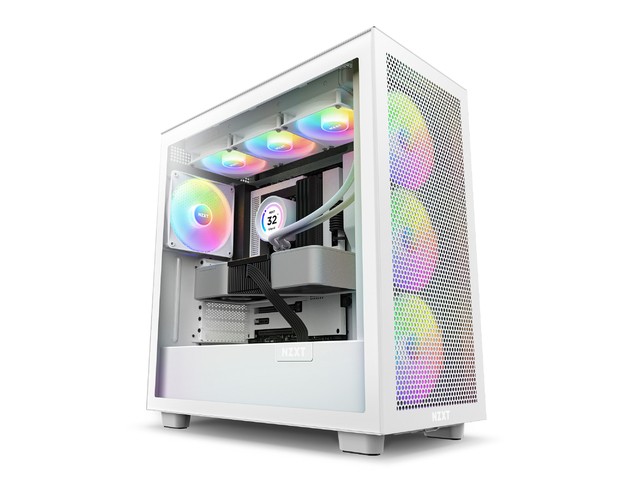Obudowa H7 Flow RGB z oknem Biała 