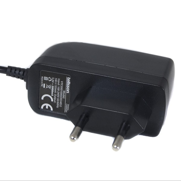 Tellsson Ładowarka Sieciowa USB-C 2A 1,5M Czarna S 