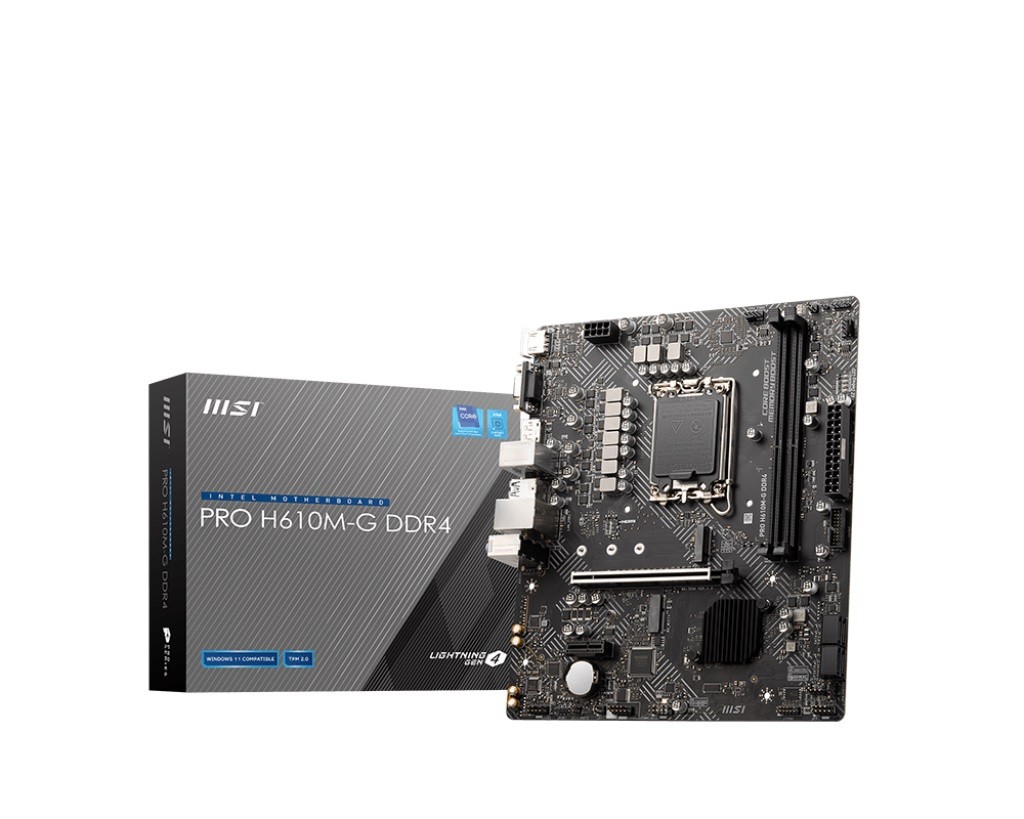 Płyta główna PRO H610M-G s1700 DDR4 DP/HDMI M.2 mATX 