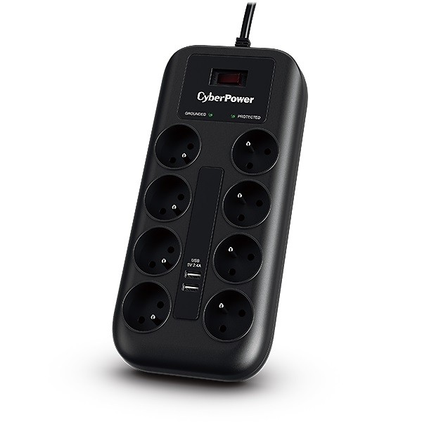 Listwa przepięciowa P0820SUF0-FR 8xFR/2xUSB 