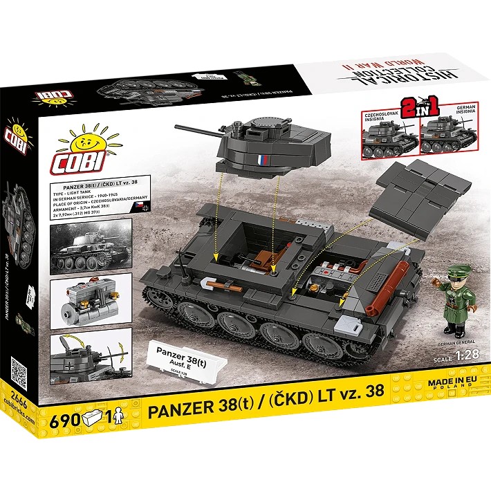 Klocki Panzer 38 LT VZ.38 690 elementów