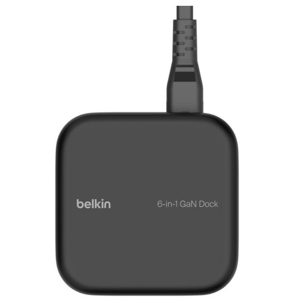 Stacja Dokująca GaN 6w1 USB-A USB-C Eth HDMI PD 