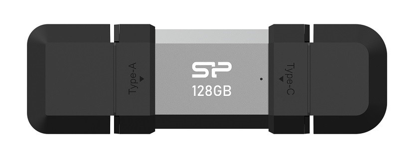 Pendrive C51 128GB USB-A USB-C  120 MB/s srebrny