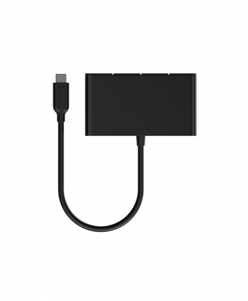 Hub 4w1 10Gbps USB-C Czarny 