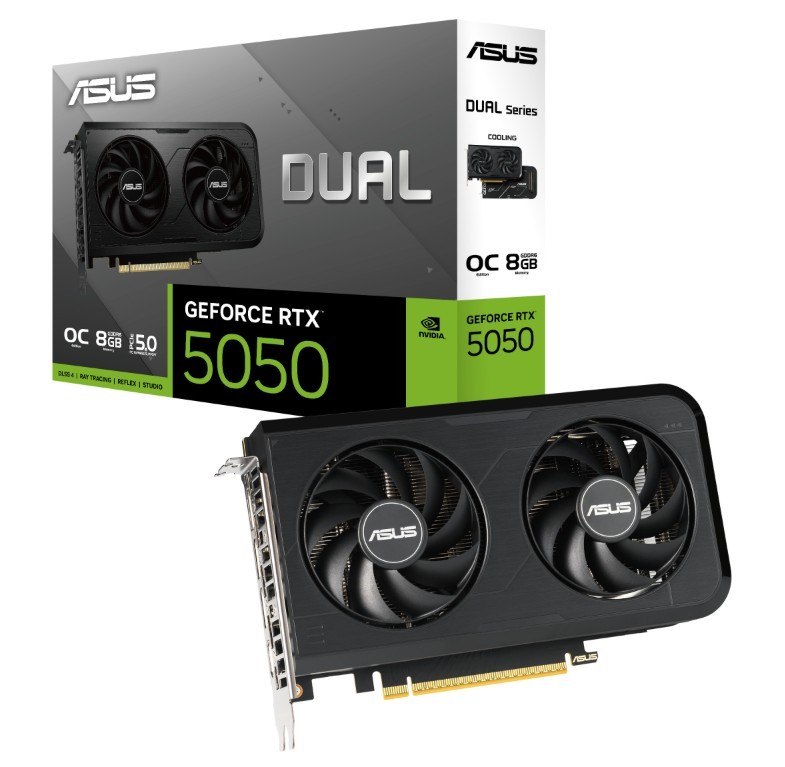 Karta graficzna GeForce RTX 5050 DUAL 8GB OC GDDR6 128BIT 3DP/HDMI