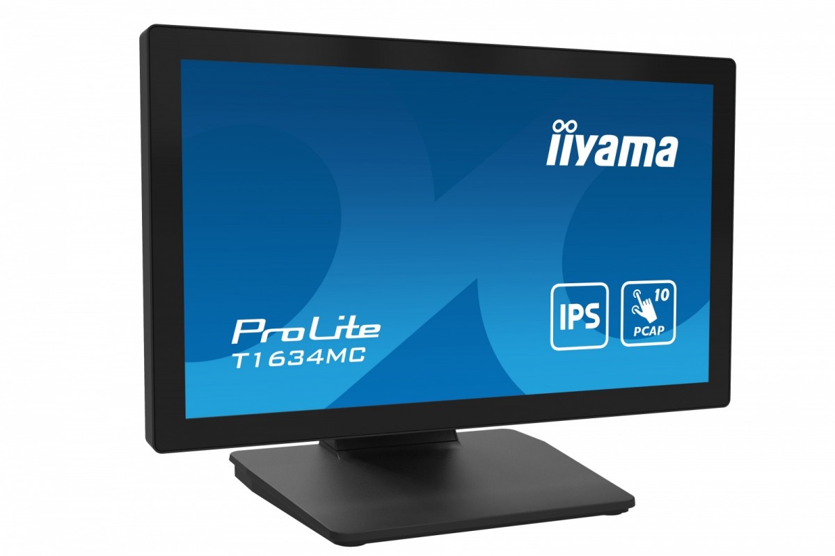 Monitor 15.6 cala T1634MC-B1S IPS,poj.10pkt.450cd,IP65,7H,VGA,HDMI,DP 