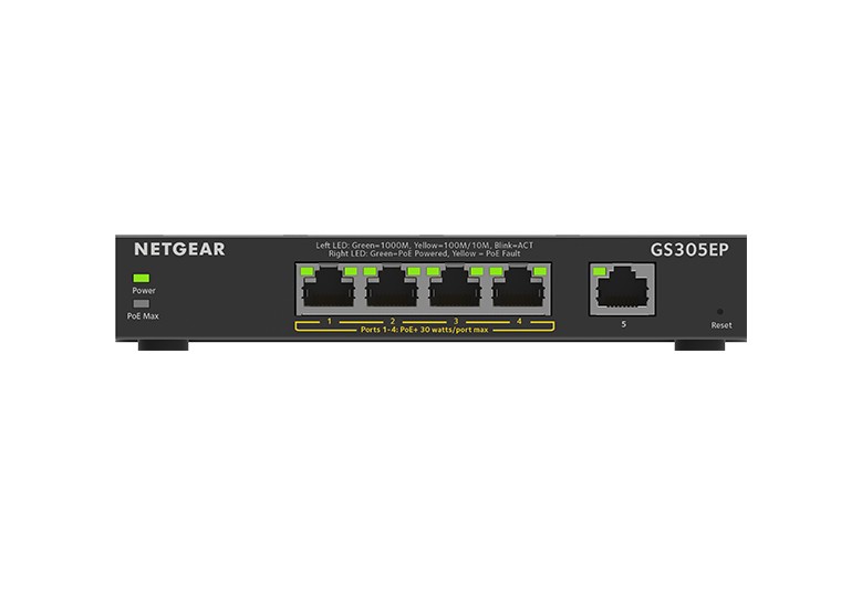 Przełącznik GS305EP 5x1GE (4xPoE+) 