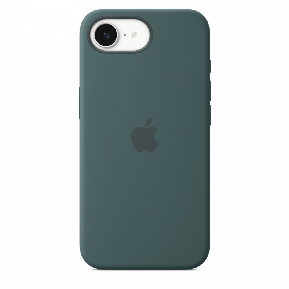 Etui silikonowe do iPhonea 16e - górskie jezioro